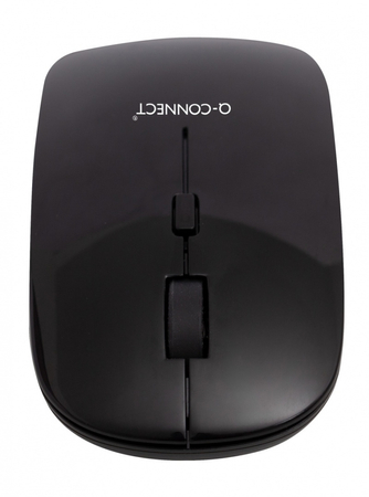 Myszka komputerowa Q-CONNECT, bezprzewodowa, 4-przyciskowa, czarna