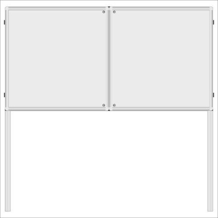 Gablota zewnętrzna wolnostojąca - dwudrzwiowa