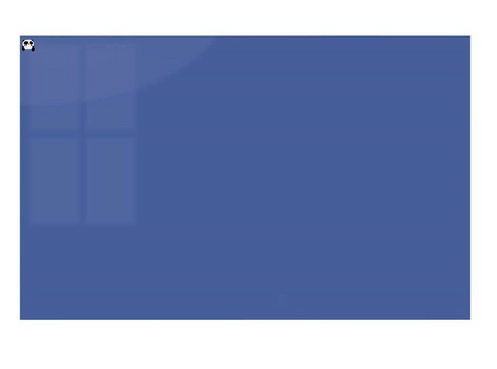 Magnetic glass board 200x100 cm BLUE