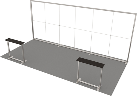 Stoisko targowe LUMIX™ 18 m² (6x3) półwysep