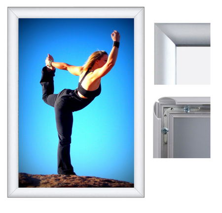 Rama zatrzaskowa 25mm, prosty narożnik