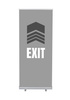 Roll-Banner Budget 85 Complete Set Exit Grey English