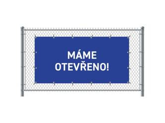 Fence Banner 300 x 140 cm Open Czech Blue