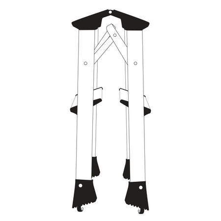 Aluminiowa drabinka Q-CONNECT, 2-stopniowa