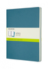 Zestaw 3 zeszytów MOLESKINE Cahier Journals, XL, 19x25cm, gładki, 120 stron, brisk blue