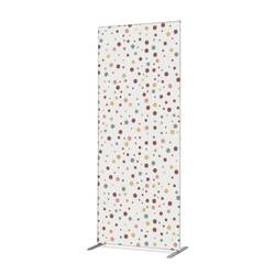 Textile Room Divider Deco 100-200 Double Dots Colour Earth