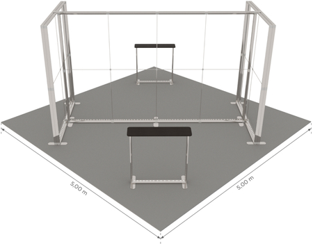 Stoisko targowe LUMIX™ 25 m² (5x5) wyspa