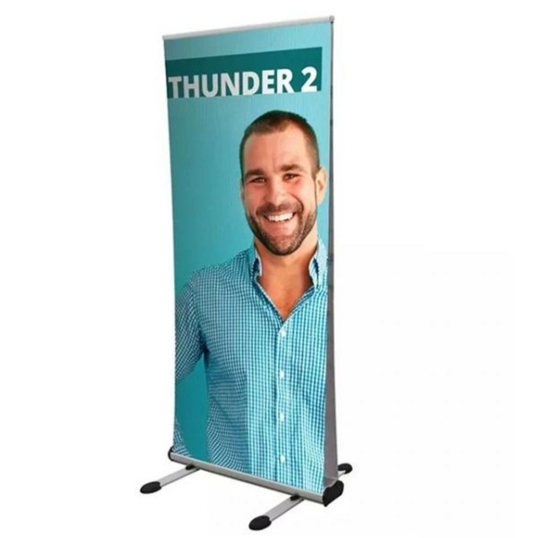 Roll up outdoor dwustronny Thunder 2 z wydrukiem
