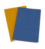 Zestaw 2 zeszytów MOLESKINE Volant, L, 13x21cm, gładki, 96 stron, blue/amber yellow