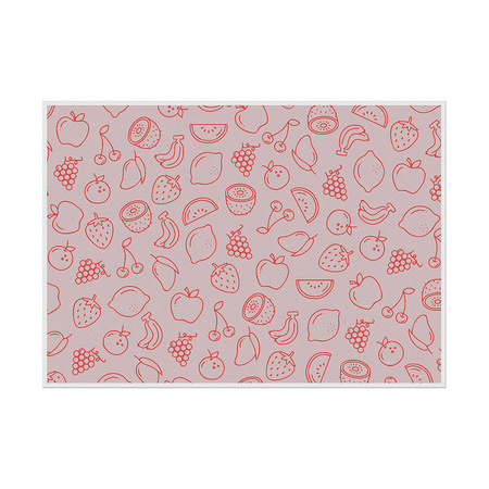 Placemat Fruits Abstract Green