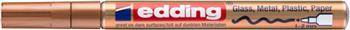 Marker olejowy połyskujący e-751 EDDING, 1-2 mm, miedziany