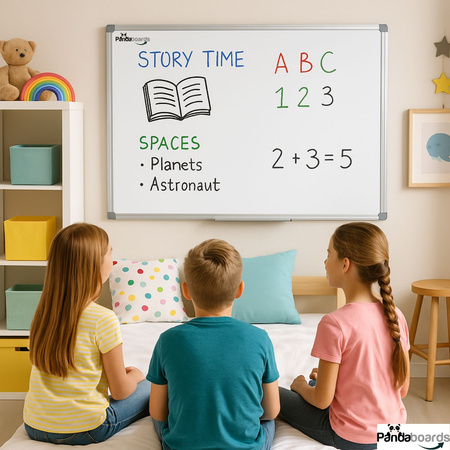 Tablica Magnetyczna Biała Suchościeralna 200x100 / 100x200 cm  w Ramie Aluminiowej WA1