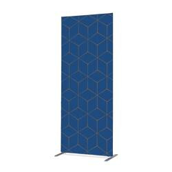 Textile Room Divider Deco 85-200 Double Hexagon Blue-Brown