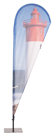 Beach Flag Alu Square Graphic 60 x 155 cm