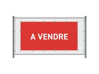 Fence Banner 300 x 140 cm Sale French Red