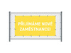 Fence Banner 200 x 100 cm Hiring Czech Yellow