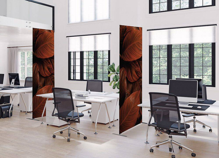 Textil Raumteiler Deko 85-200 Punkte Farbe Erde