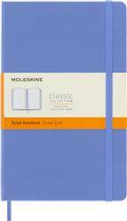 Notes MOLESKINE Classic L (13x21 cm) w linie, twarda oprawa, hydrangea blue, 240 stron, niebieski