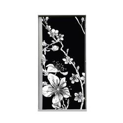 Door Wrap 80 cm Japanese Cherry Blossom Black I643