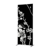 Textile Room Divider Deco 85-200 Double Abstract Japanese Cherry Blossom Black