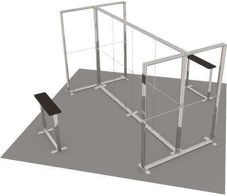 Stoisko targowe LUMIX™ 25 m² (5x5) wyspa