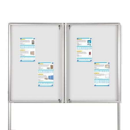 Gablota zewnętrzna wolnostojąca - dwudrzwiowa