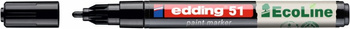 Marker olejowy na bazie wody e-51 EDDING EcoLine, 1-2mm, czarny