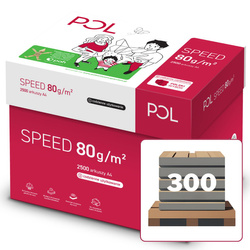 Papier ksero POL SPEED, A4, klasa C, 80gsm, 500ark. - 300 szt. - 1 Paleta