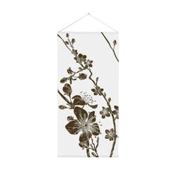 Hanging Flag Banner 58 x 160 cm Abstract Japanese Cherry Blossom Brown