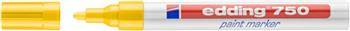 Marker olejowy e-750 EDDING, 2-4 mm, żółty