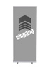 Roll-Banner Budget 85 Complete Set Entrance Grey German