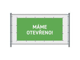 Fence Banner 200 x 100 cm Open Czech Green