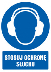 Znak TDC, Stosuj ochronę słuchu