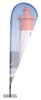 Beachflag Alu QuadratForm 155cm Druck