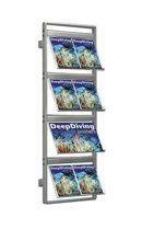 Stojak ścienny na broszury „drabinowy”