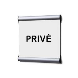 Door Sign 15,5 x 15,5 cm Set Private White