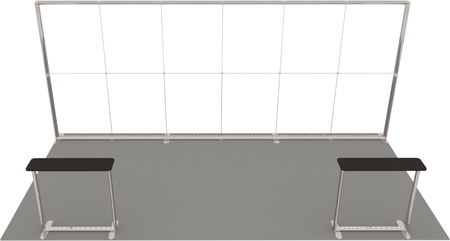 Stoisko targowe LUMIX™ 18 m² (6x3) półwysep