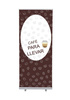 Roll-Banner Budget 85 Complete Set Coffee To Go Spanish
