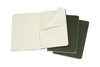 Zestaw 3 zeszytów MOLESKINE Cahier Journals, P, 9x14cm, w linie, 64 strony, myrtle green