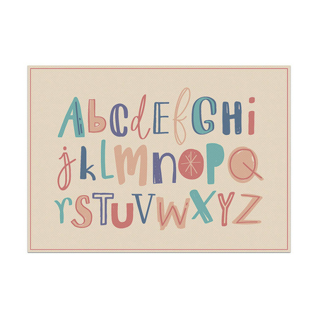 Placemat World Map Beige