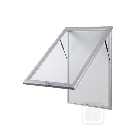 Outdoor Lockable Showcase With Gas Spring 18x A4