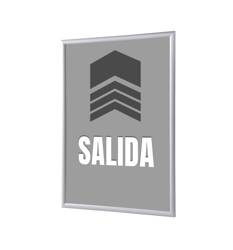 Snap Frame A1 Complete Set Exit Grey Spanish