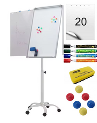 Flipchart Mobilny Basic Bee-Board Magnetyczny - Suchościeralny
