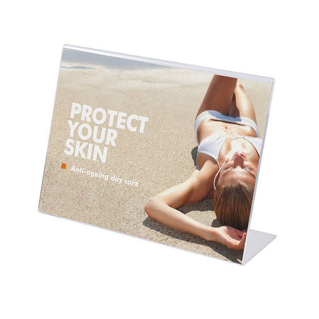 L Stand Menu Holder Acrylic Landscape A4