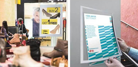 Ramka Magnetic Rewers 400x600 mm - srebrna