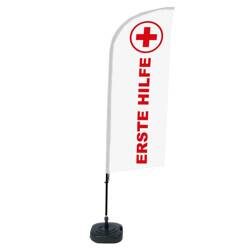 Beach Flag Alu Wind Complete Set First Aid German