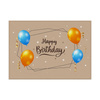 Placemat Birthday Beige