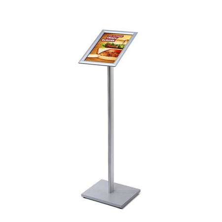 Menuboard z ramą A3, narożnik ostry, profil 25 mm - MBA3G25