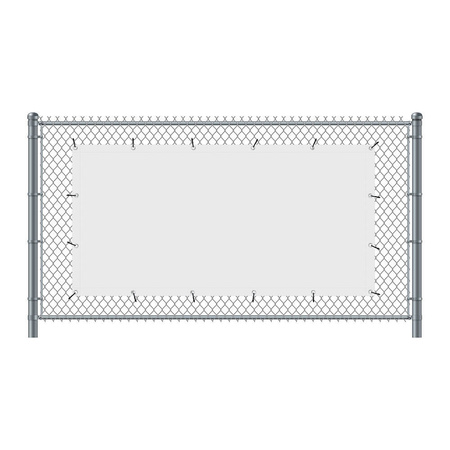 Fence Banner 200 x 100 cm Hiring Spanish Yellow