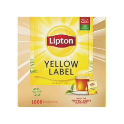 Herbata LIPTON czarna, Yellow Label, 1000 kopert